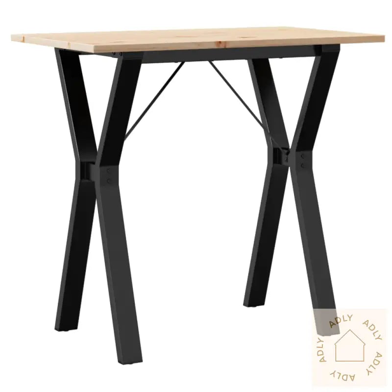 Spisebord Y-Ramme 80X50X75 Cm Heltre Furu Og Stål
