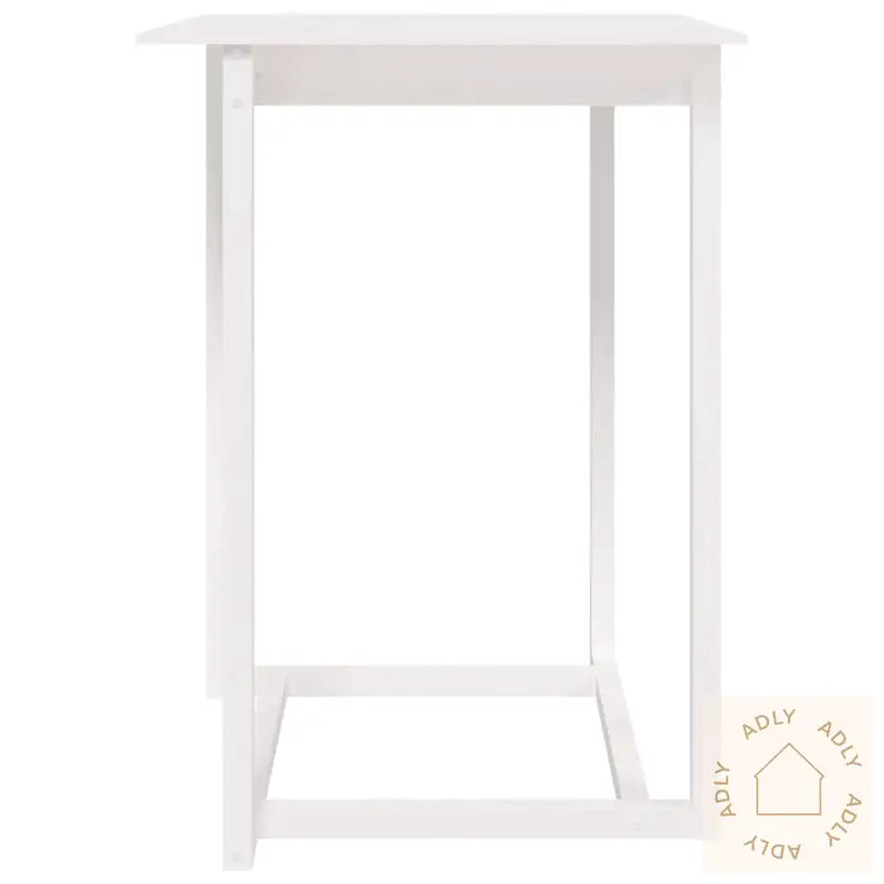 Barbord Hvit 80X80X110 Cm Heltre Furu
