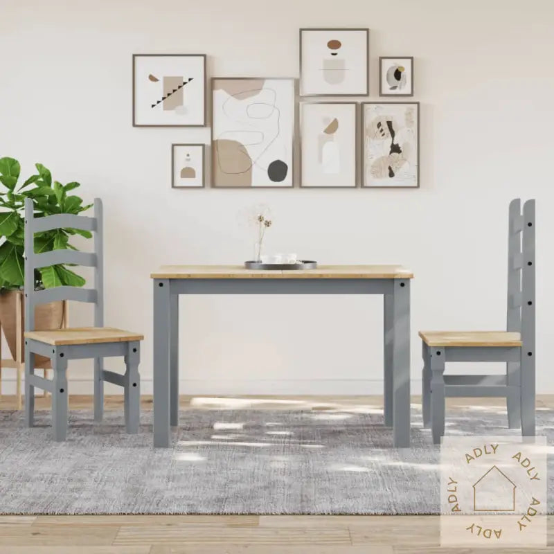 Spisebord Panama Grå 117X60X75 Cm Heltre Furu