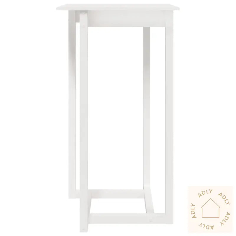 Barbord Hvit 60X60X110 Cm Heltre Furu