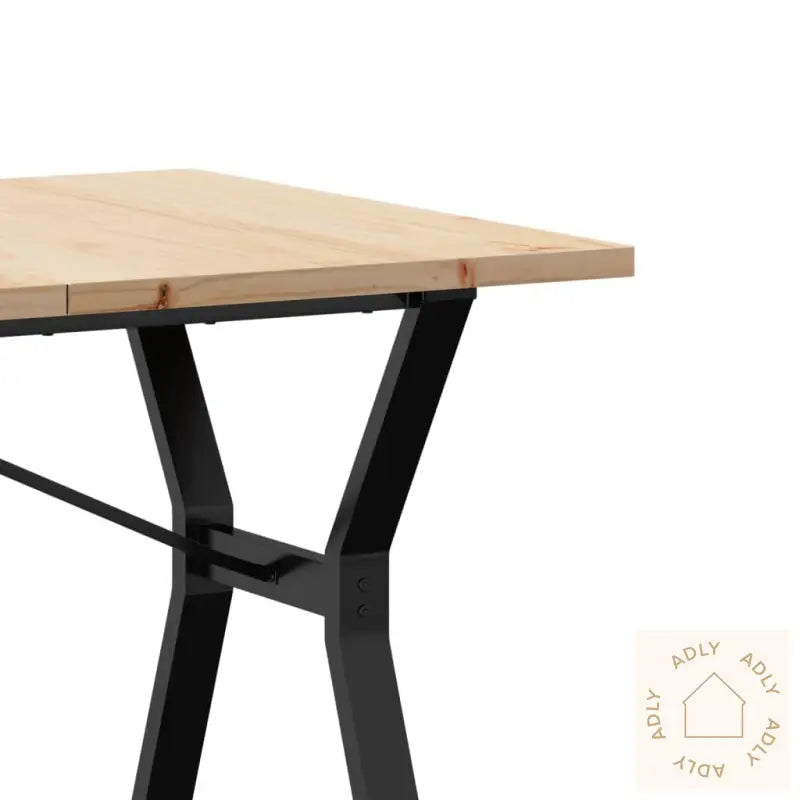 Spisebord Y-Ramme 160X80X75,5 Cm Heltre Furu Og Stål