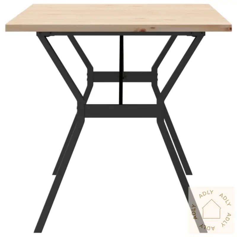 Spisebord Y-Ramme 160X80X75,5 Cm Heltre Furu Og Stål
