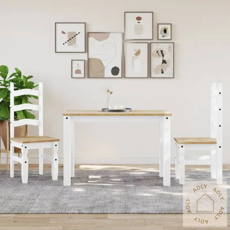 Spisebord Panama Hvit 117X60X75 Cm Heltre Furu