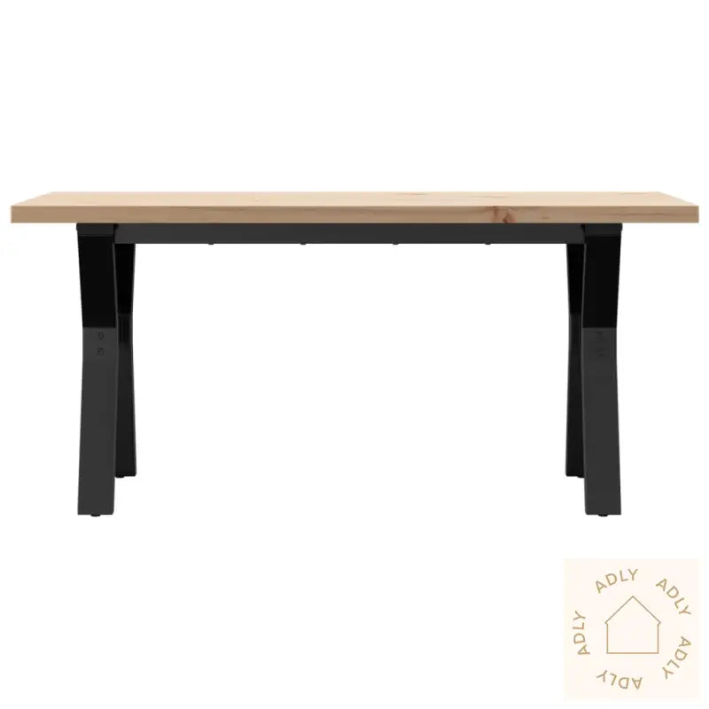 Salongbord Y-Ramme 100X50X45,5 Cm Heltre Furu Og Stål