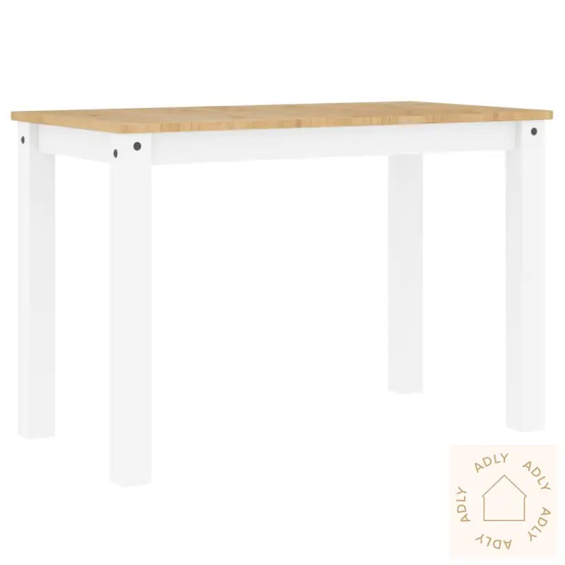 Spisebord Panama Hvit 117X60X75 Cm Heltre Furu