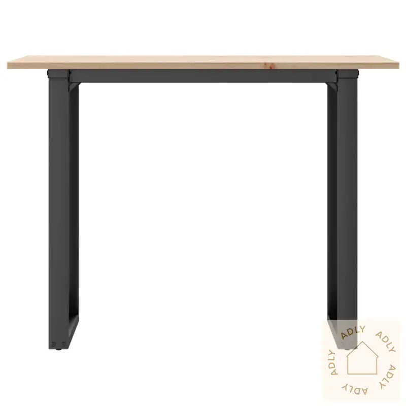 Spisebordo-Ramme 100X50X75 Cm Heltre Furu Og Stål