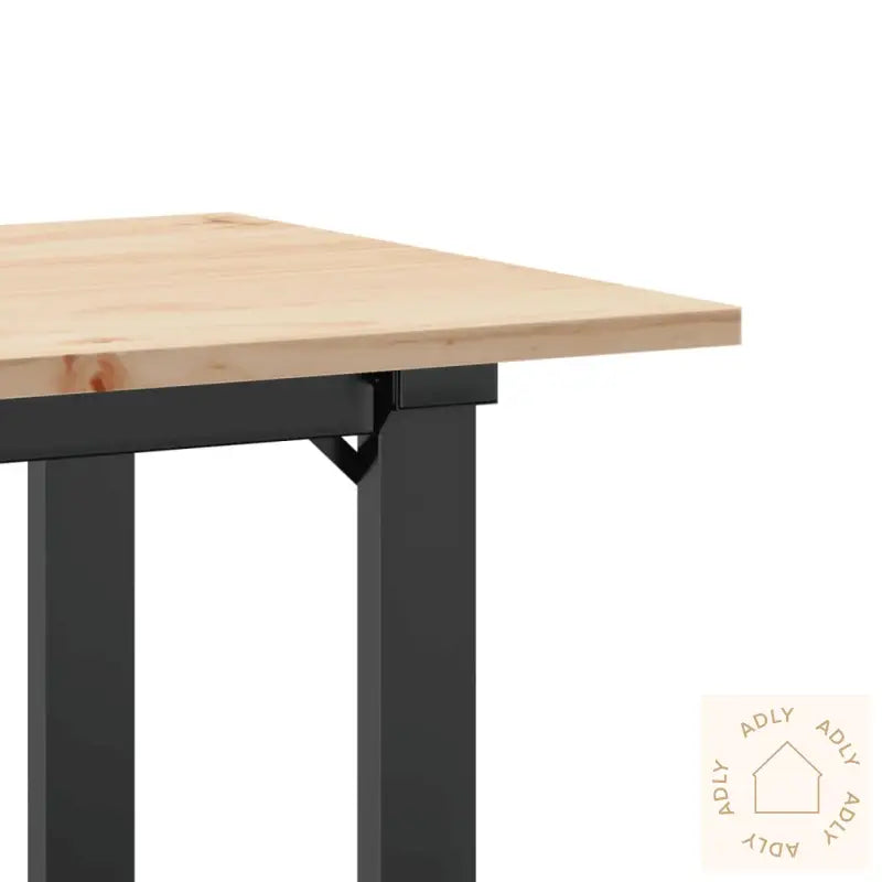 Spisebordo-Ramme 100X50X75 Cm Heltre Furu Og Stål