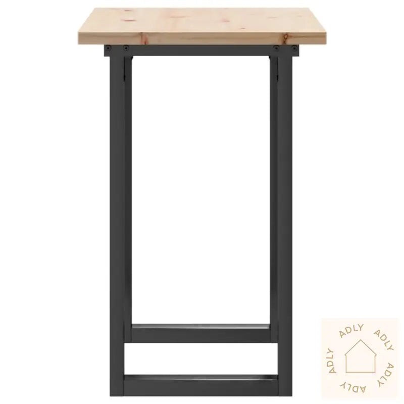 Spisebord O-Ramme 80X50X75,5 Cm Heltre Furu Og Stål
