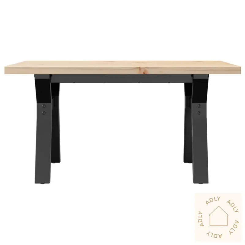 Salongbord Y-Ramme 80X50X40,5 Cm Heltre Furu Og Stål