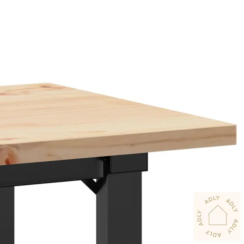 Spisebord O-Ramme 80X50X75,5 Cm Heltre Furu Og Stål