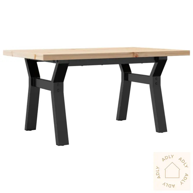 Salongbord Y-Ramme 80X50X40,5 Cm Heltre Furu Og Stål