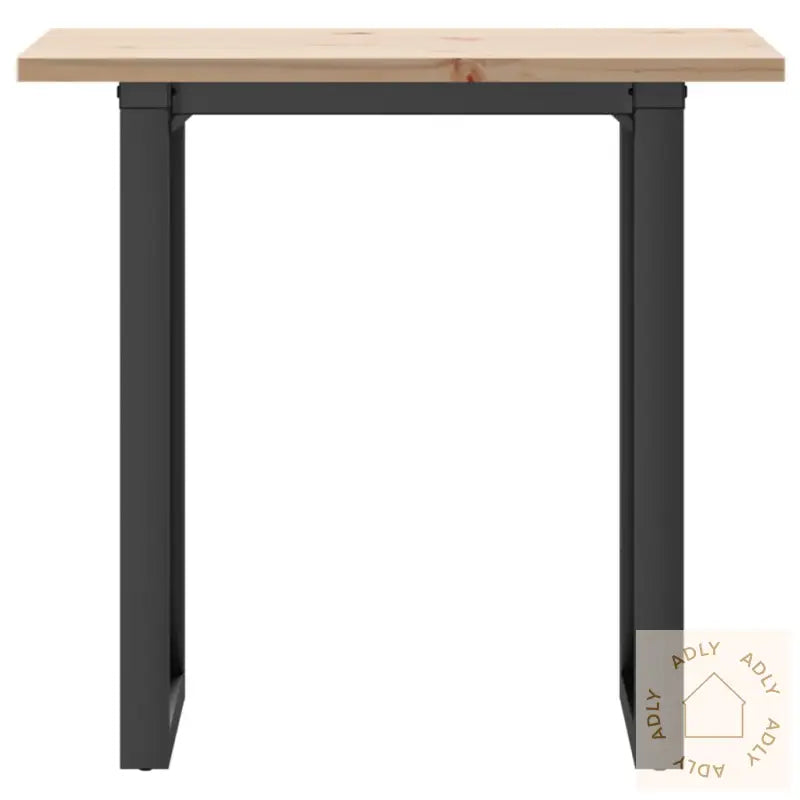 Spisebord O-Ramme 80X50X75,5 Cm Heltre Furu Og Stål