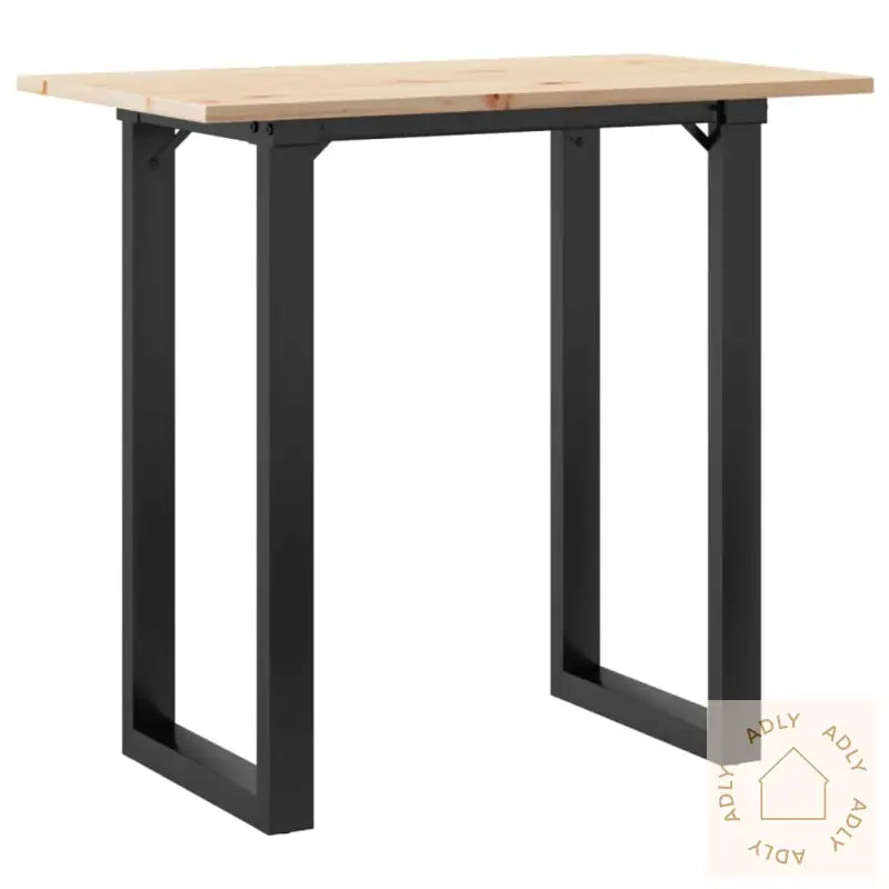 Spisebord O-Ramme 80X50X75,5 Cm Heltre Furu Og Stål