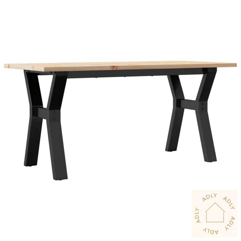 Salongbord Y-Ramme 100X50X45 Cm Heltre Furu Og Stål