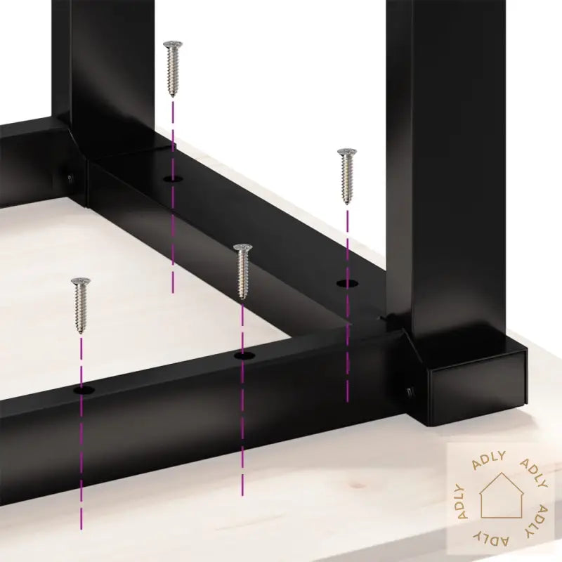 Salongbord O-Ramme 100X50X45,5 Cm Heltre Furu Og Stål