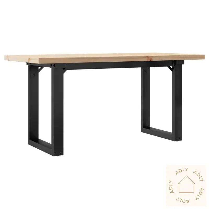 Salongbord O-Ramme 100X50X45,5 Cm Heltre Furu Og Stål