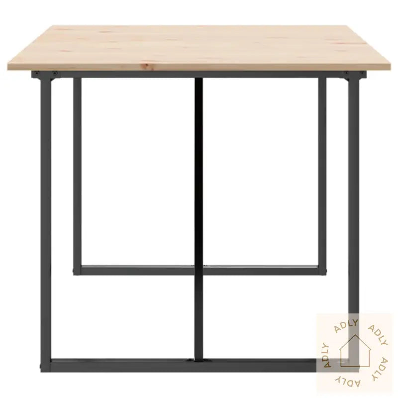 Spisebord O-Ramme 180X90X75 Cm Heltre Furu Og Stål