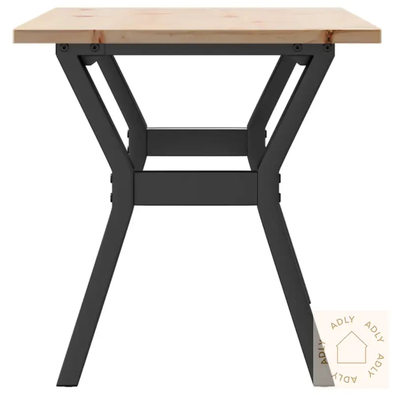 Salongbord Y-Ramme 100X50X45 Cm Heltre Furu Og Stål