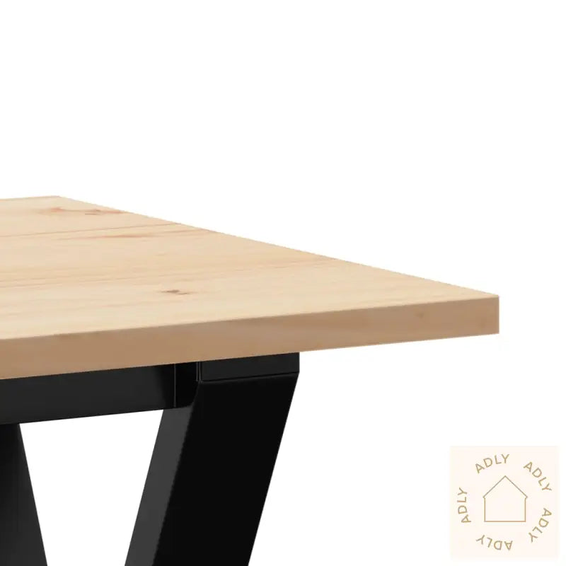Salongbord Y-Ramme 100X50X45 Cm Heltre Furu Og Stål