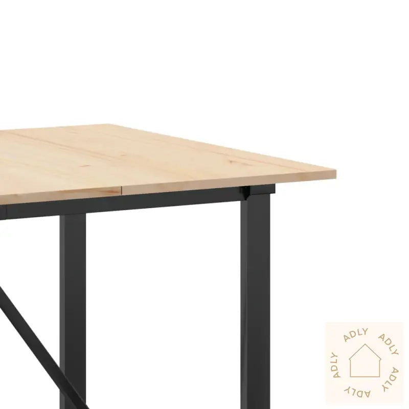 Spisebord O-Ramme 180X90X75 Cm Heltre Furu Og Stål