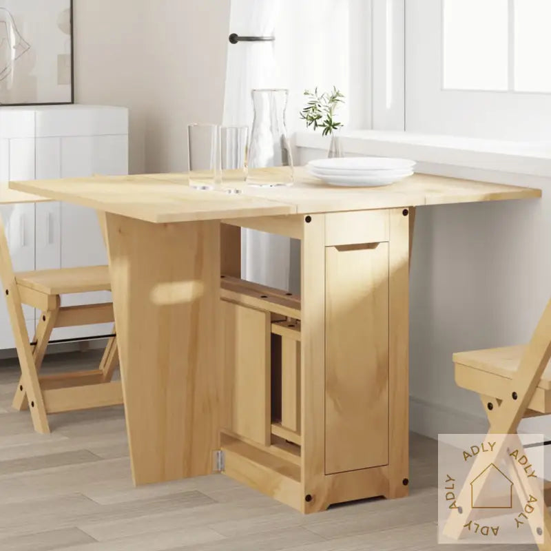 Sommerfugl Spisebord Sammenleggbart Corona Voksbrun Heltre Furu
