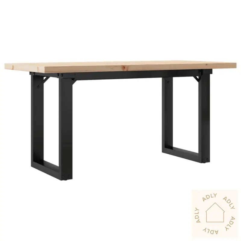 Salongbord O-Ramme 100X50X45,5 Cm Heltre Furu Og Stål