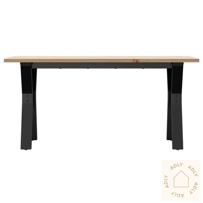 Salongbord Y-Ramme 100X50X45 Cm Heltre Furu Og Stål