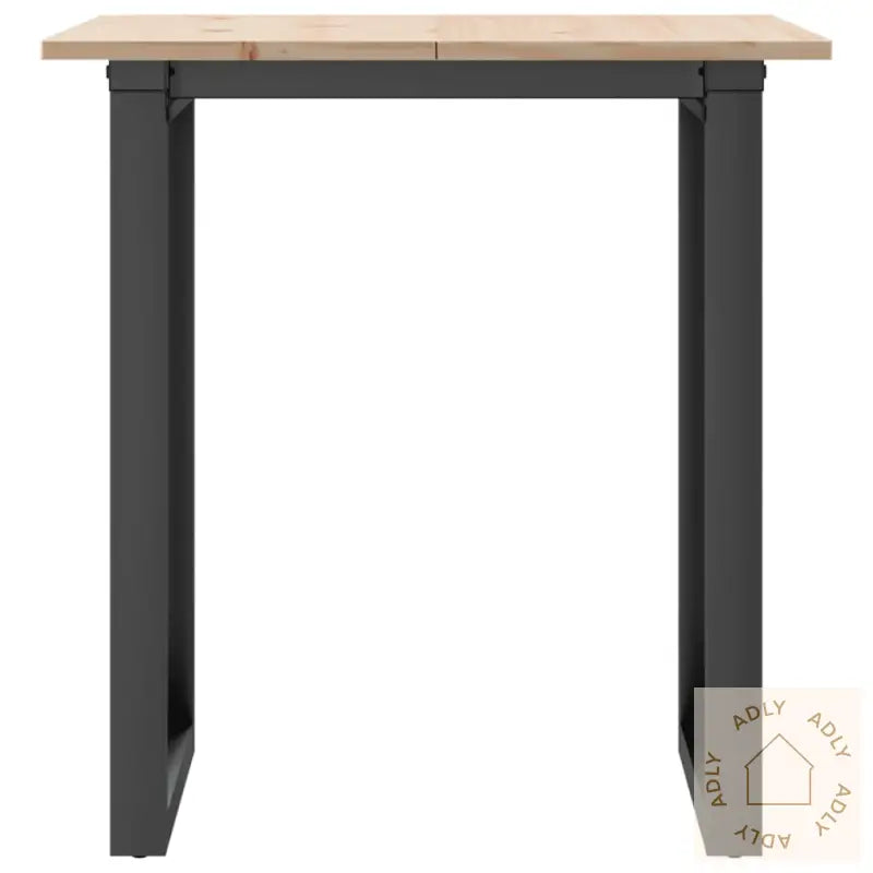 Spisebord O-Ramme 60X60X75 Cm Heltre Furu Og Stål