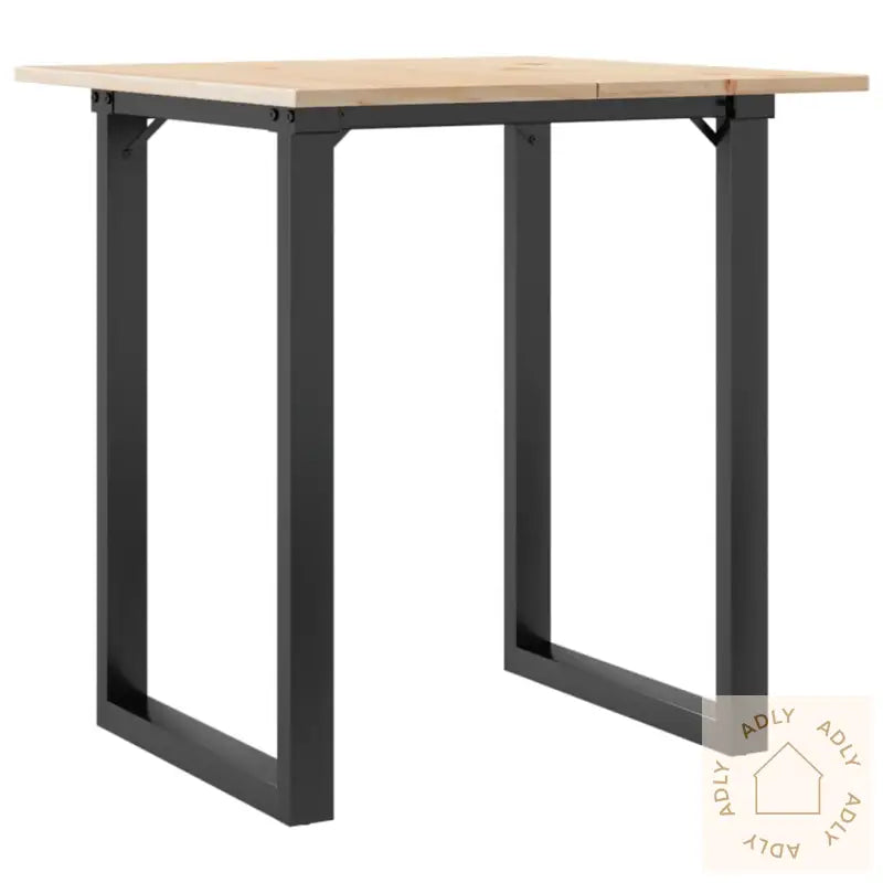 Spisebord O-Ramme 60X60X75 Cm Heltre Furu Og Stål