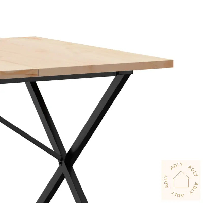 Spisebord X-Ramme 200X100X75,5 Cm Heltre Furu Og Stål