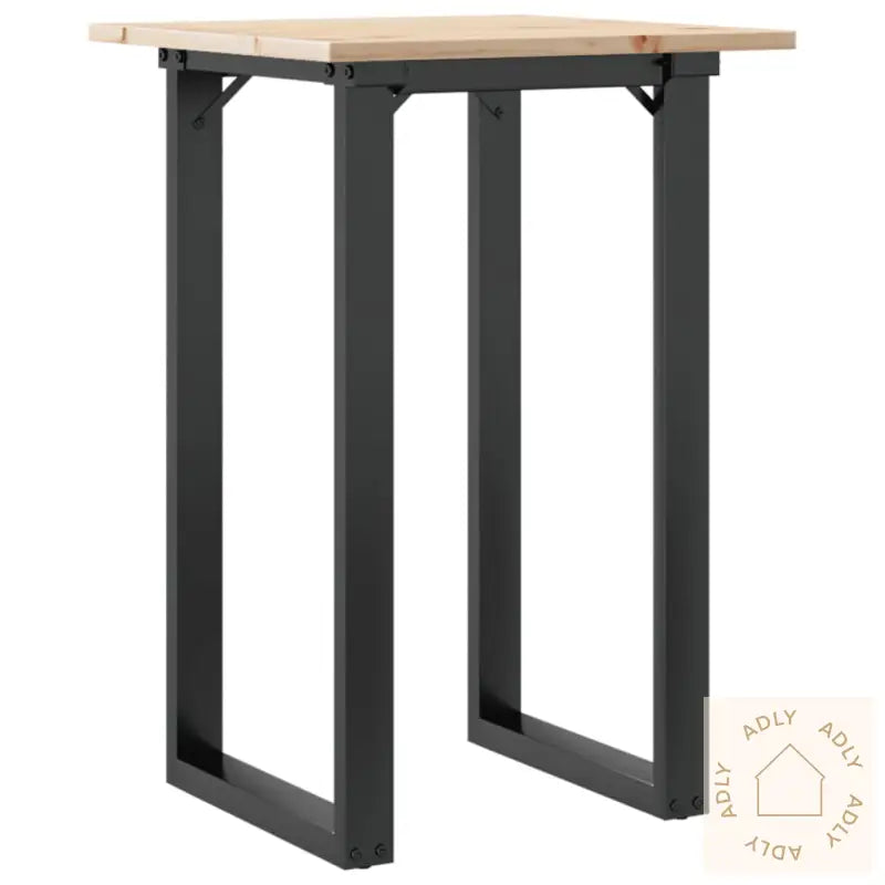 Spisebord O-Ramme 50X50X75 Cm Heltre Furu Og Stål