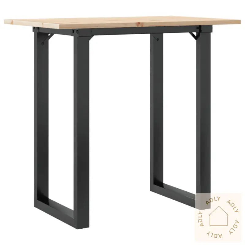 Spisebord O-Ramme 80X50X75 Cm Heltre Furu Og Stål