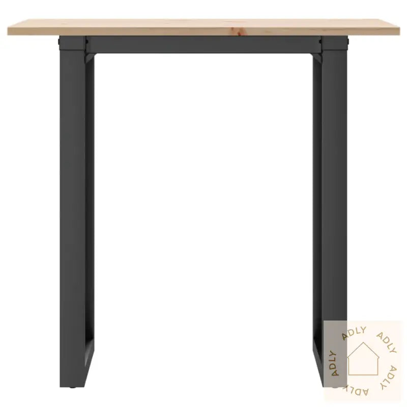 Spisebord O-Ramme 80X50X75 Cm Heltre Furu Og Stål