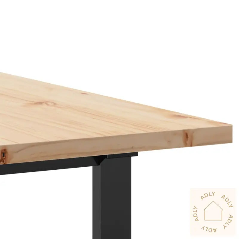 Spisebord O-Ramme 200X100X75,5 Cm Heltre Furu Og Stål