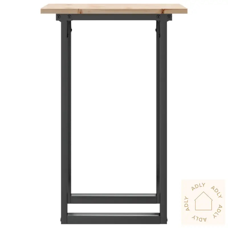 Spisebord O-Ramme 50X50X75 Cm Heltre Furu Og Stål