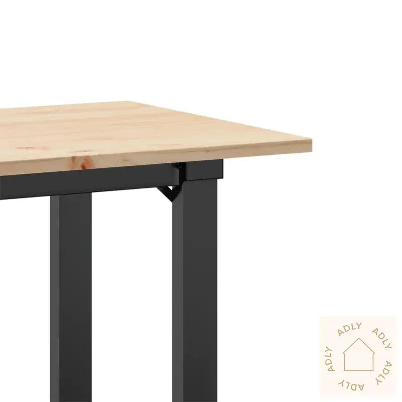 Spisebord O-Ramme 80X50X75 Cm Heltre Furu Og Stål