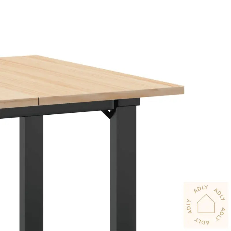 Spisebord O-Ramme 60X60X75 Cm Heltre Furu Og Stål