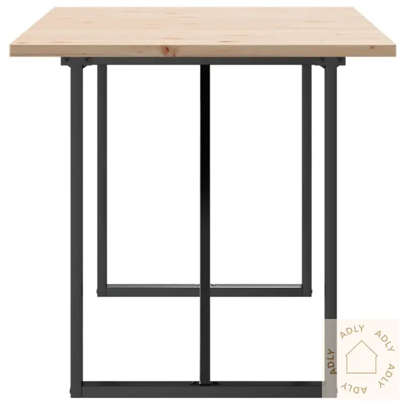 Spisebord O-Ramme 160X80X75,5 Cm Heltre Furu Og Stål
