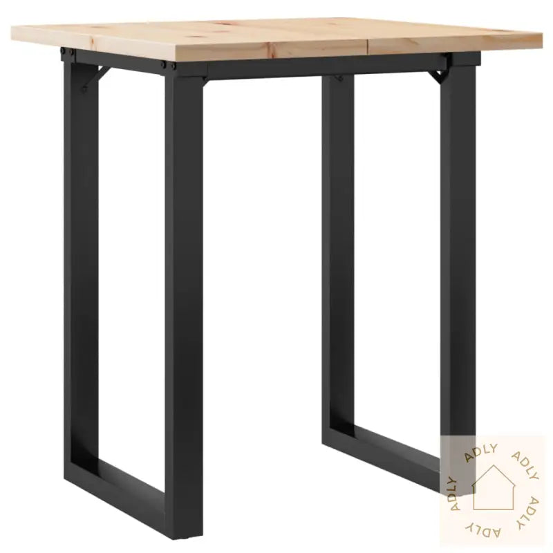 Spisebord O-Ramme 70X70X75,5 Cm Heltre Furu Og Stål
