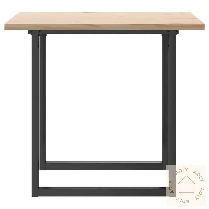 Spisebord O-Ramme 80X80X75,5 Cm Heltre Furu Og Stål