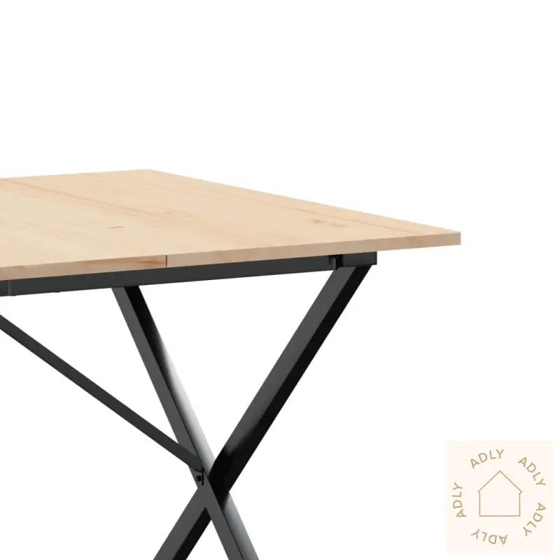 Spisebord X-Ramme 180X90X75 Cm Heltre Furu Og Stål