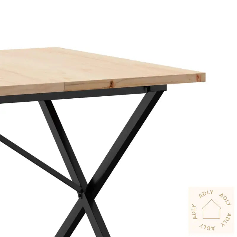 Spisebord X-Ramme 180X90X75,5 Cm Heltre Furu Og Stål