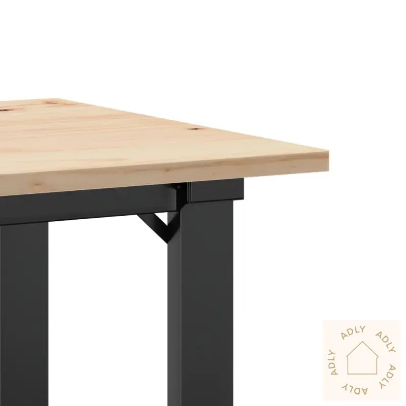 Spisebord O-Ramme 50X50X75 Cm Heltre Furu Og Stål