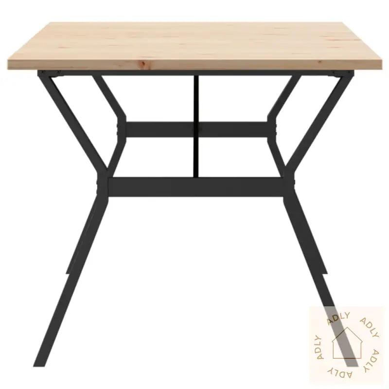 Spisebord Y-Ramme 180X90X75,5 Cm Heltre Furu Og Stål