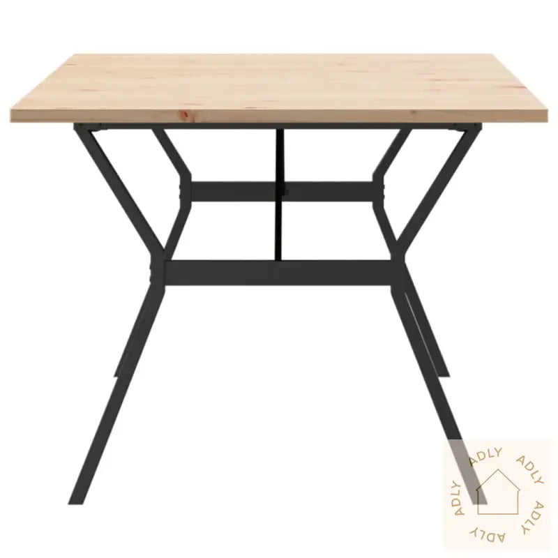 Spisebord Y-Ramme 200X100X75,5 Cm Heltre Furu Og Stål