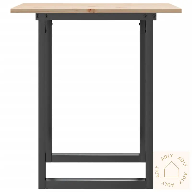 Spisebord O-Ramme 60X60X75 Cm Heltre Furu Og Stål