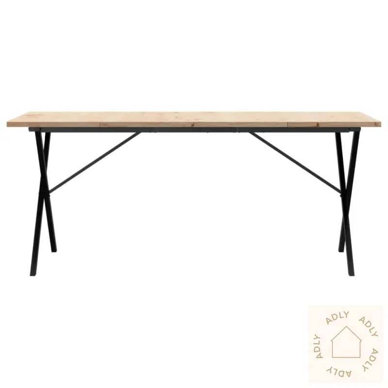 Spisebord X-Ramme 180X90X75,5 Cm Heltre Furu Og Stål