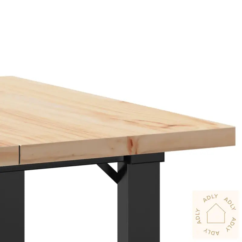 Spisebord O-Ramme 70X70X75,5 Cm Heltre Furu Og Stål