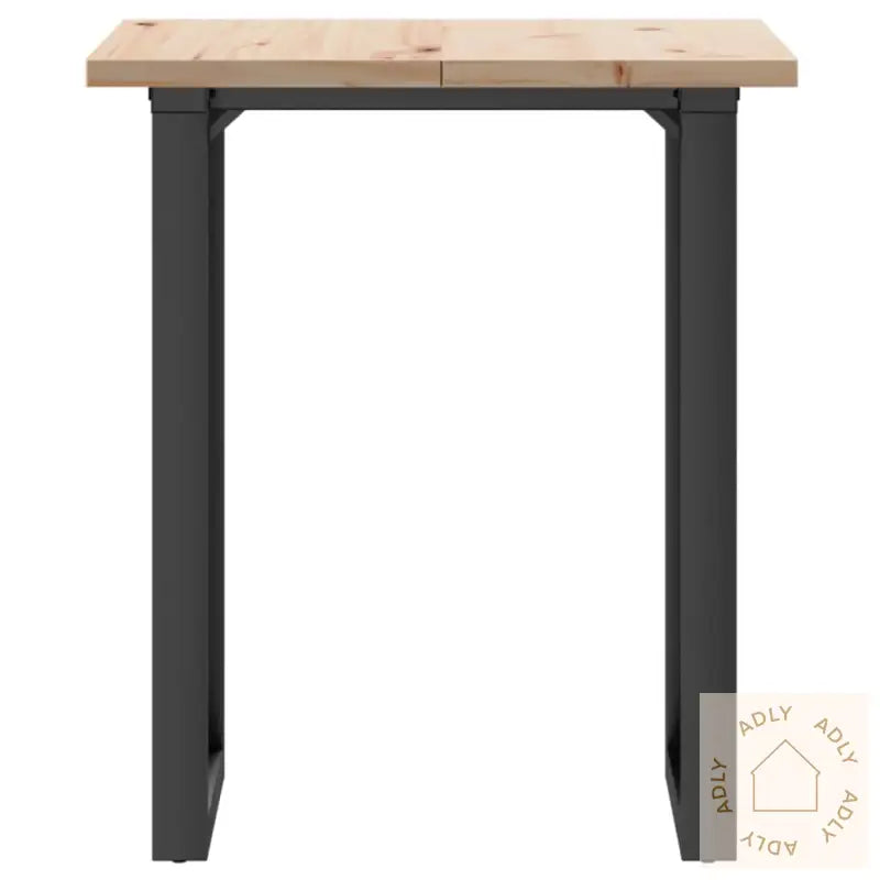 Spisebord O-Ramme 70X70X75,5 Cm Heltre Furu Og Stål