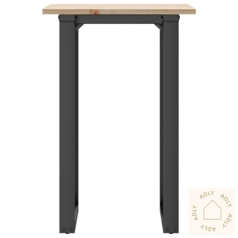 Spisebord O-Ramme 50X50X75 Cm Heltre Furu Og Stål